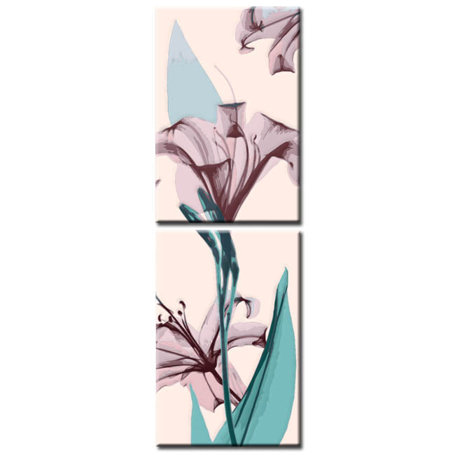 Painting by Numbers Art Nature Spring Lily 2-Panel