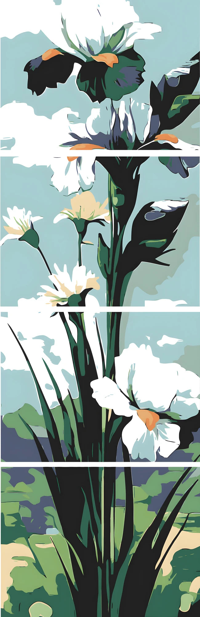 Painting by Numbers Art Nature Flower Iris