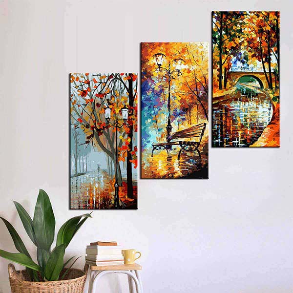 Painting by Numbers Art Nature Autumn Pictures - 3-Panel
