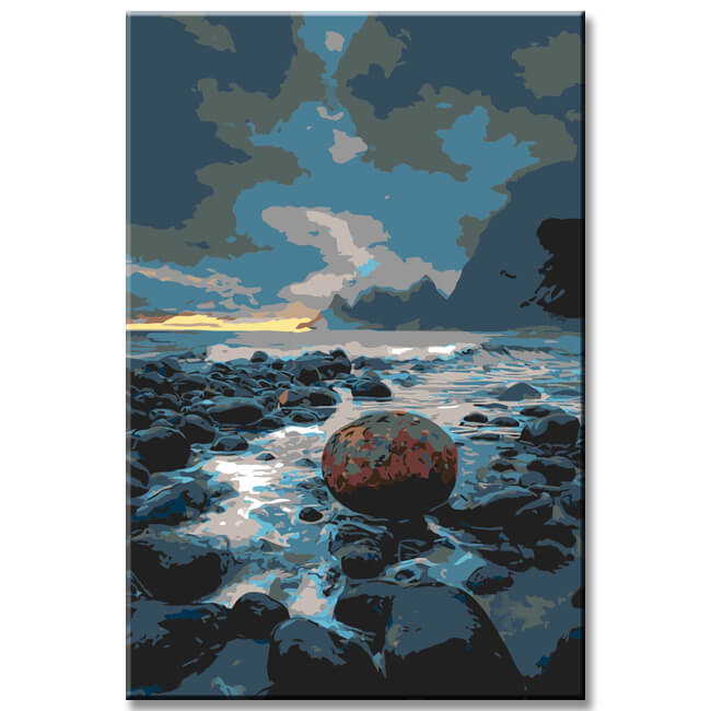 Painting by Numbers Beach Lofoten