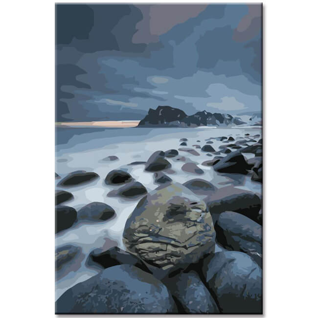 Painting by Numbers Beach Lofoten