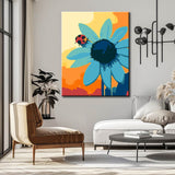 Paint by Numbers Art Painting Blue Sunflower