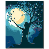 Painting by Numbers Blue Tree Goddess
