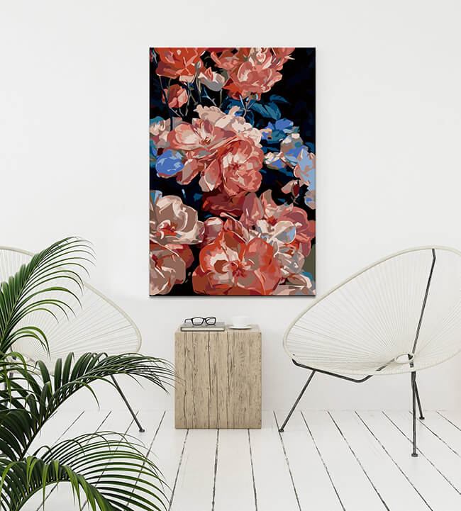 Painting by Numbers Colorful Flowers Shipping from DE