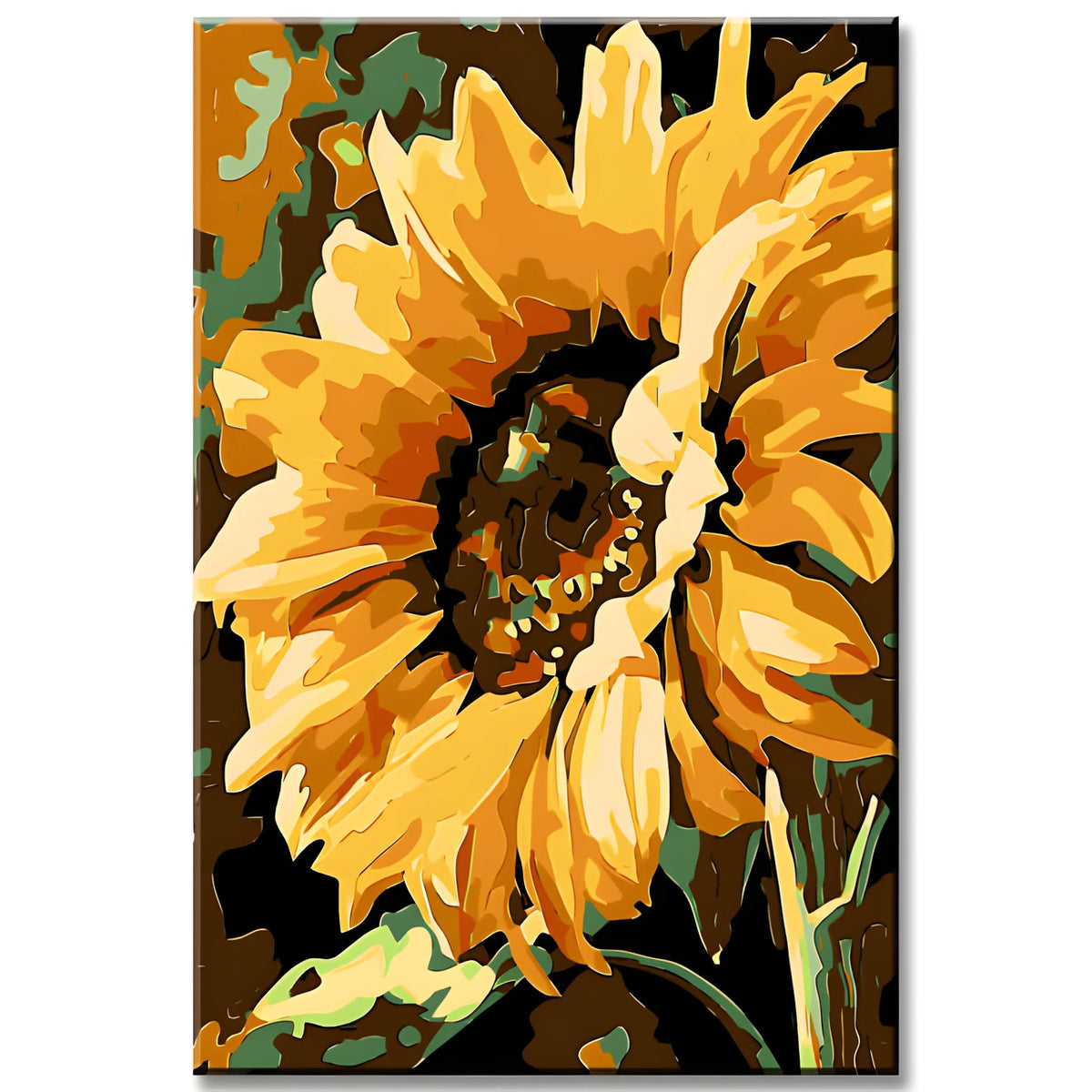 Paint by Numbers Art Sunflower Portrait