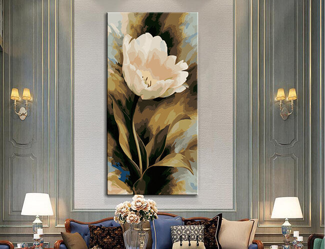 Painting by Numbers Classic Flower Motif Shipping from DE