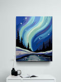 Painting by Numbers Northern Lights Aurora Night Shipping from DE