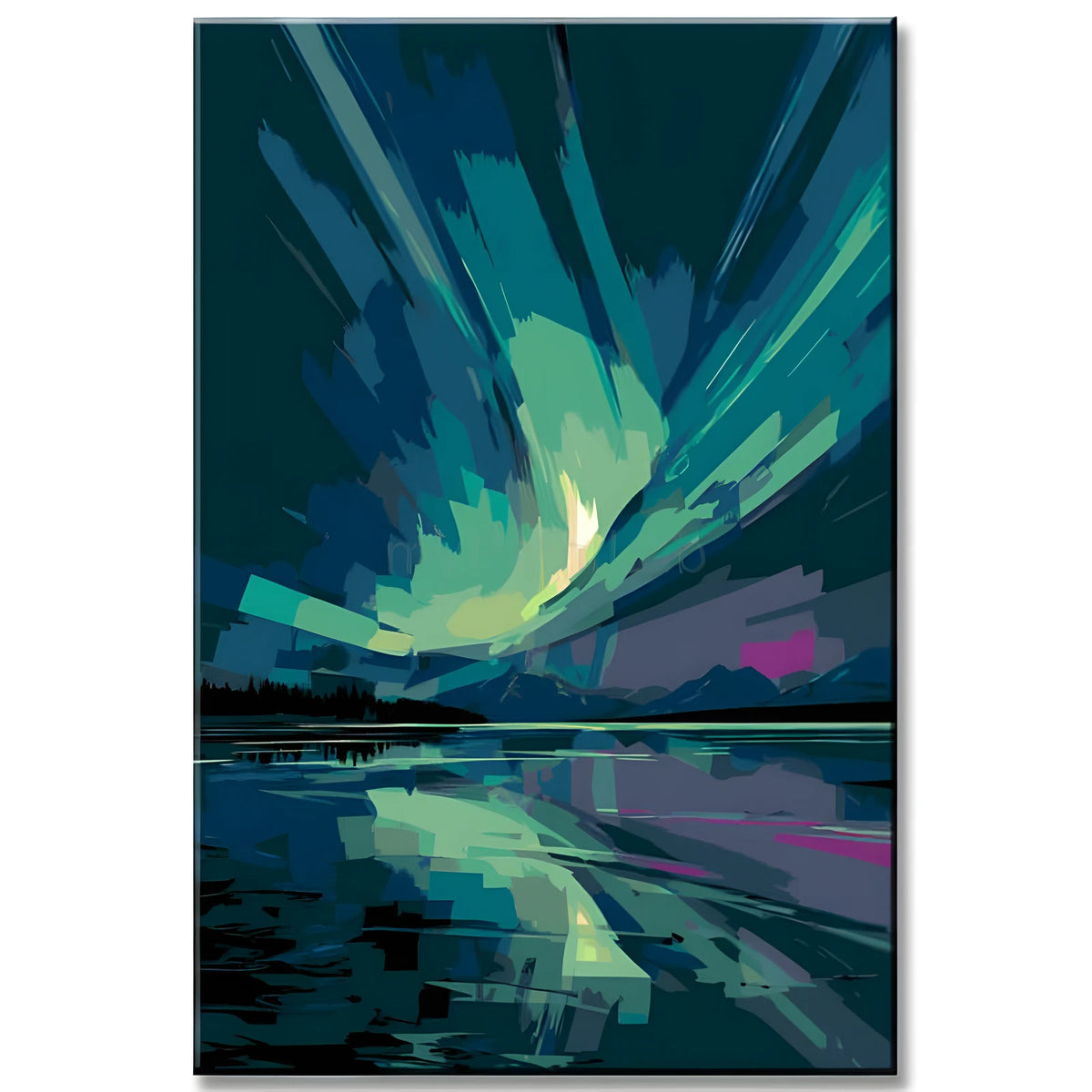 Painting by Numbers Beautiful Northern Lights Aurora