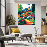 Painting by Numbers Village idyll with Church and Garden