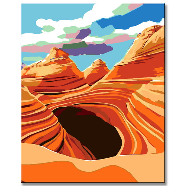 Painting by Numbers The Wave Mountains USA Arizona
