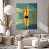 Painting by Numbers Sailboat on The Sea