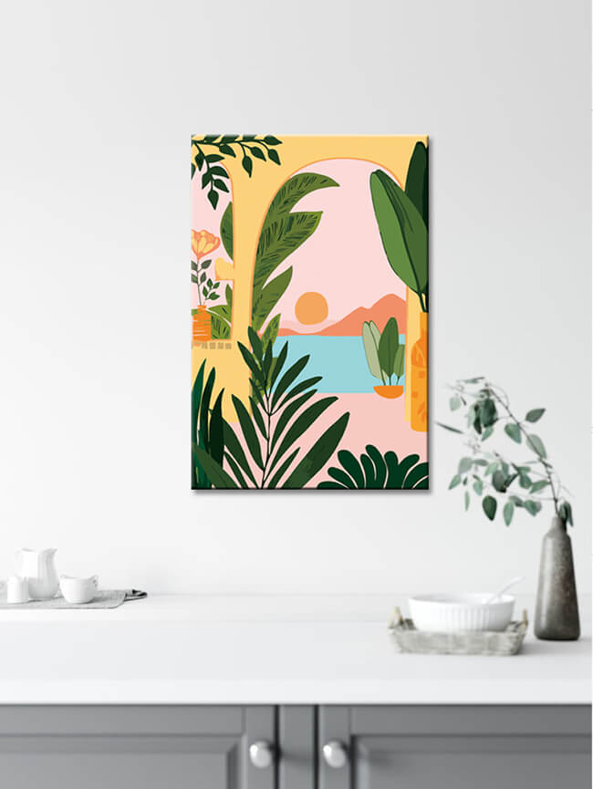 Paint by Numbers Art Painting Landscape Flowers