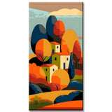 Painting by Numbers Folk Art Folk Art House in Landscape
