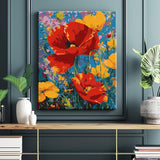 Painting by Numbers Flowers Red Poppy