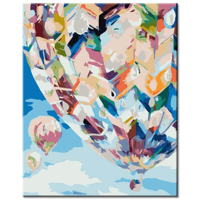Painting by Numbers Blue Hot Air Balloon Shipping from DE