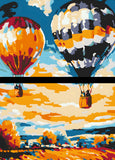 Painting by Numbers Colored Balloon and Emotions 2-Panel