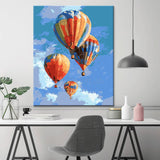 Painting by Numbers Colored Balloon and Emotions