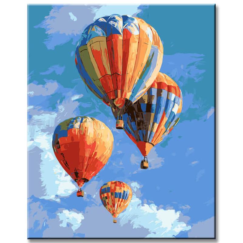 Painting by Numbers Colored Balloon and Emotions