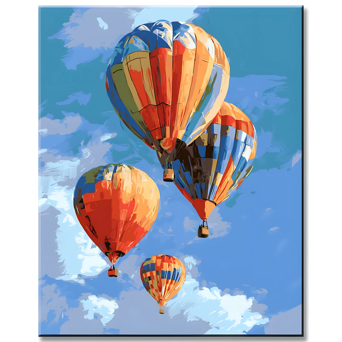 Painting by Numbers Colored Balloon and Emotions