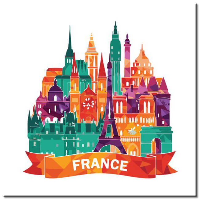 Painting by Numbers World City Skylines - France Shipping from DE