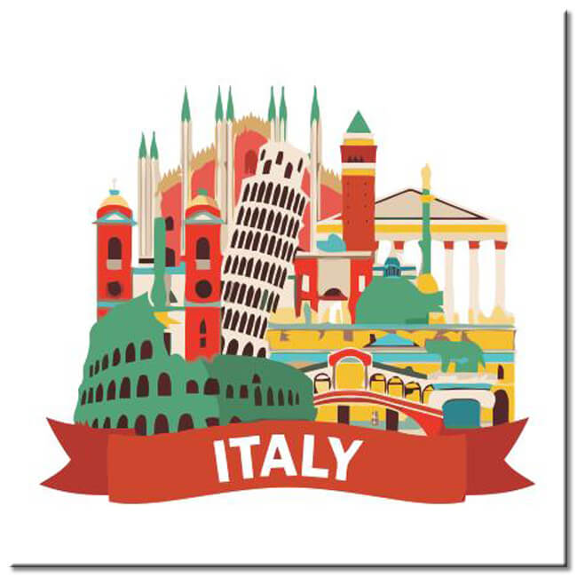 Painting by Numbers World City Skylines - Italy Shipping from DE