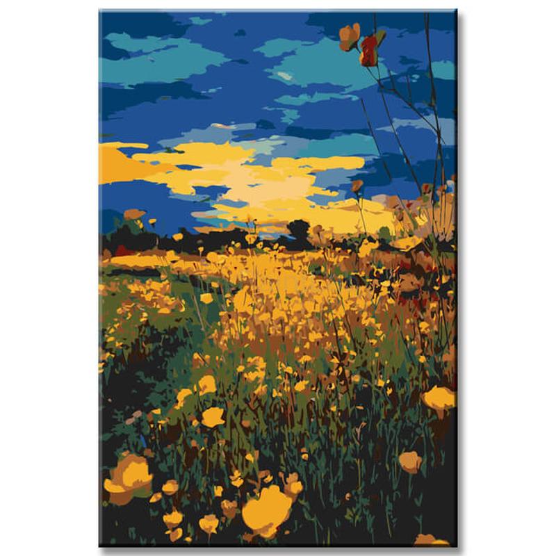 Painting by Numbers Sunflowers At Sunset