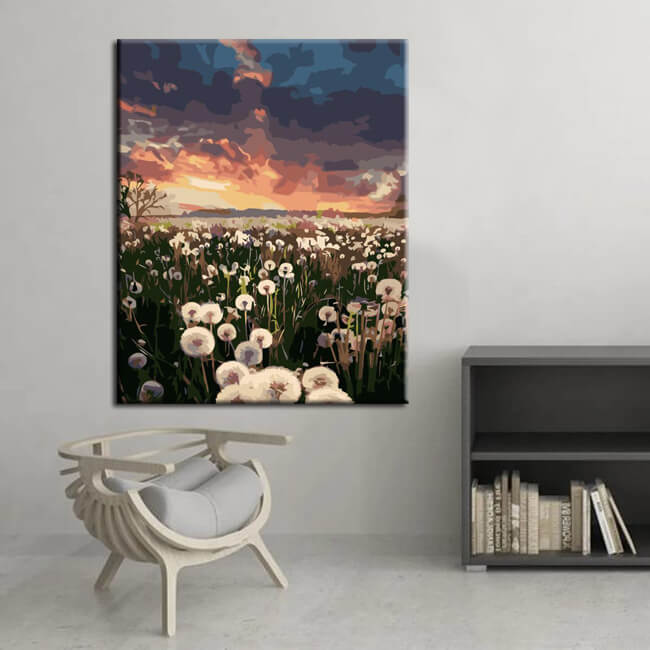 Painting by Numbers Dandelion Field Shipping from DE