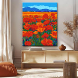 Paint by Numbers Poppy Field Field