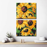 Painting by Numbers Sunflower Art 2-Panel