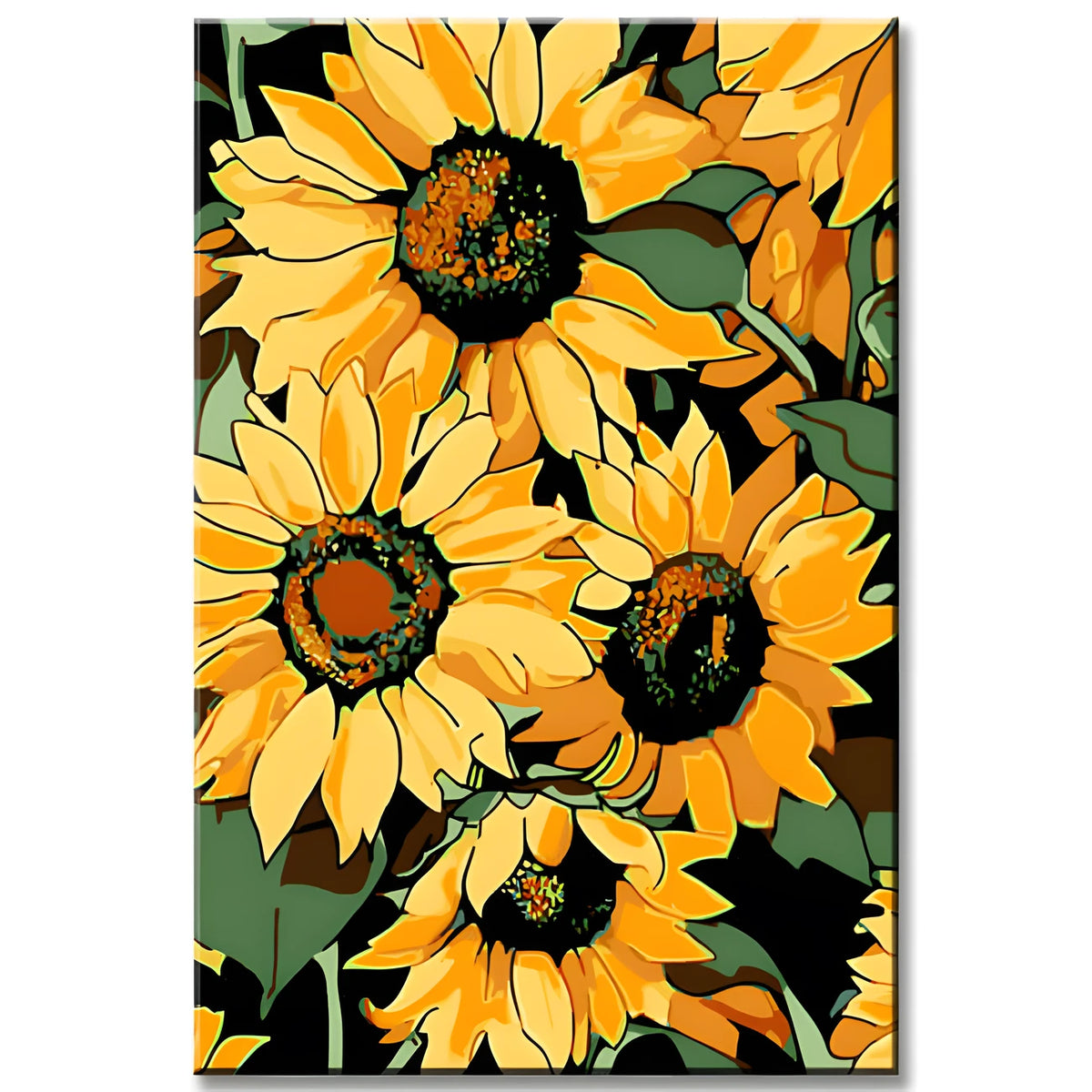 Painting by Numbers Sunflower Art