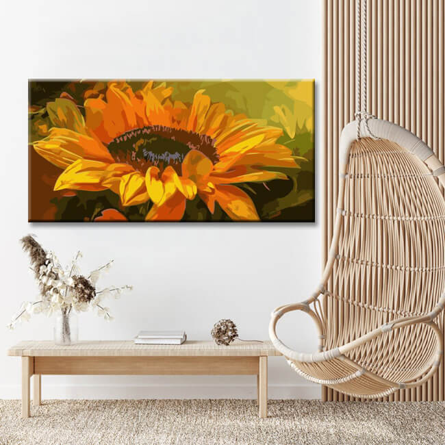 Painting by Numbers Blooming Sunflower
