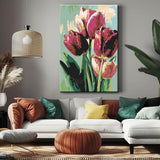 Paint by Numbers Purple Tulips