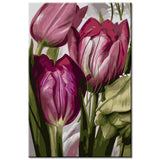 Paint by Numbers Purple Tulips