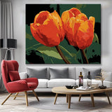 Painting by Numbers Two Tulips