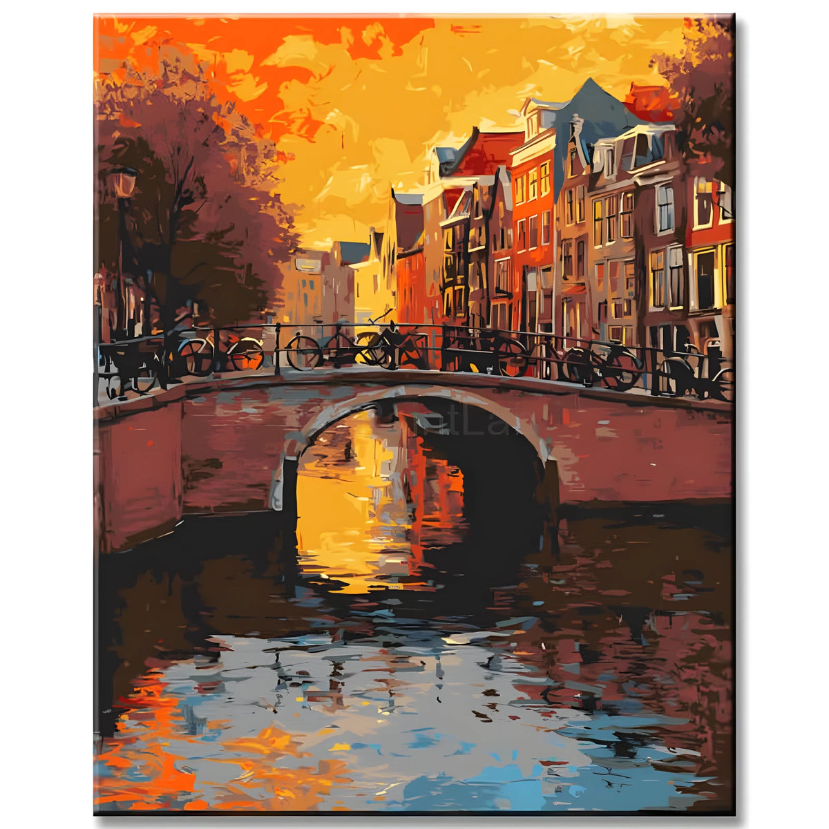 Painting by Numbers Netherlands Holland Illustration City