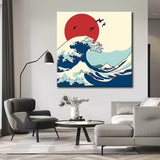 Painting by Numbers Art Cats Jumping From The Wave