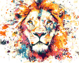 Painting by Numbers Art Leopard’s head Head with Graffiti