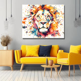 Painting by Numbers Art Leopard’s head Head with Graffiti
