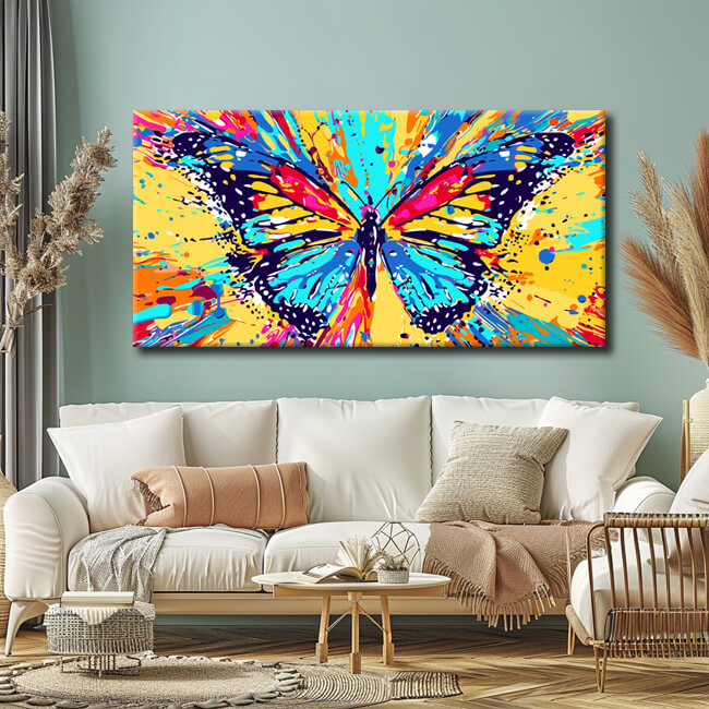 Painting by Numbers Art Giant Colorful Butterfly