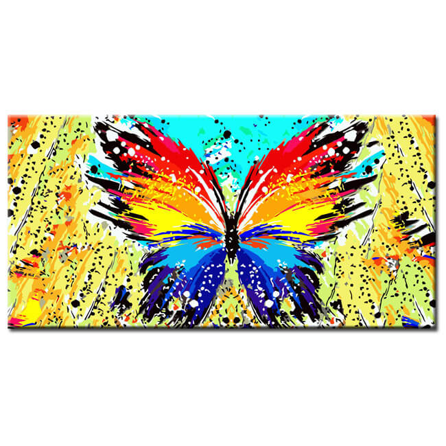 Painting by Numbers Art Giant Colorful Butterfly
