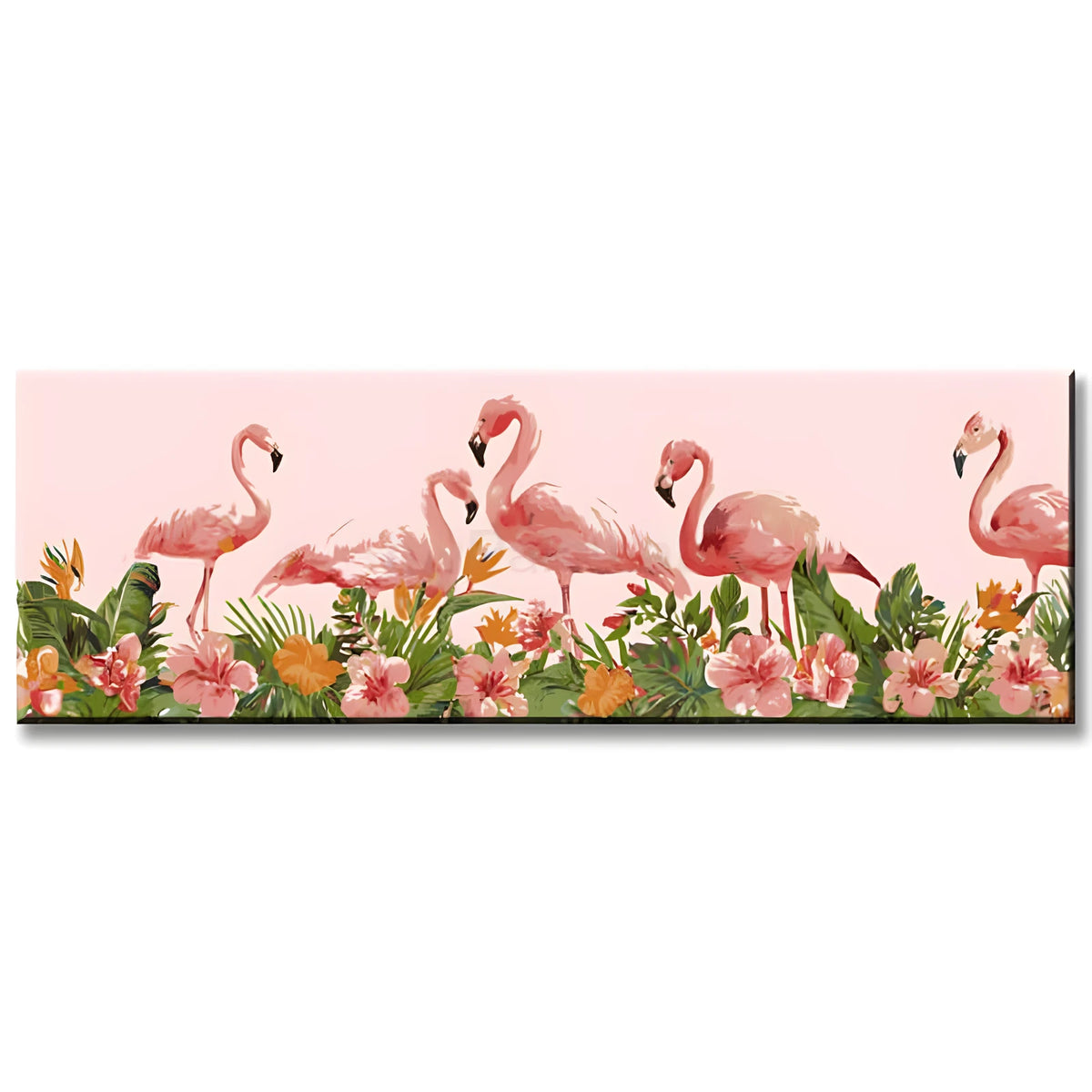 Painting by Numbers Art Animal Flamingos on The Meadow