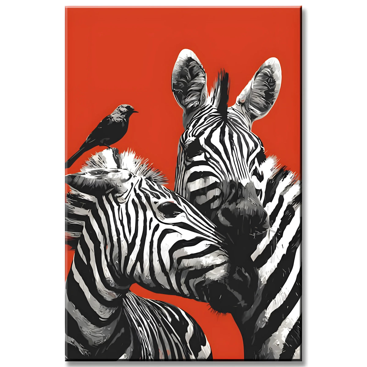 Painting by Numbers Art Animal Two Zebra Heads