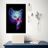Painting by Numbers Luminous Cat Head