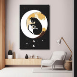 Painting by Numbers Black and White Cat As Ying Yang