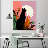 Painting by Numbers Cats At Night Art