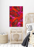 Paint by Numbers Art Animal Red Butterflies