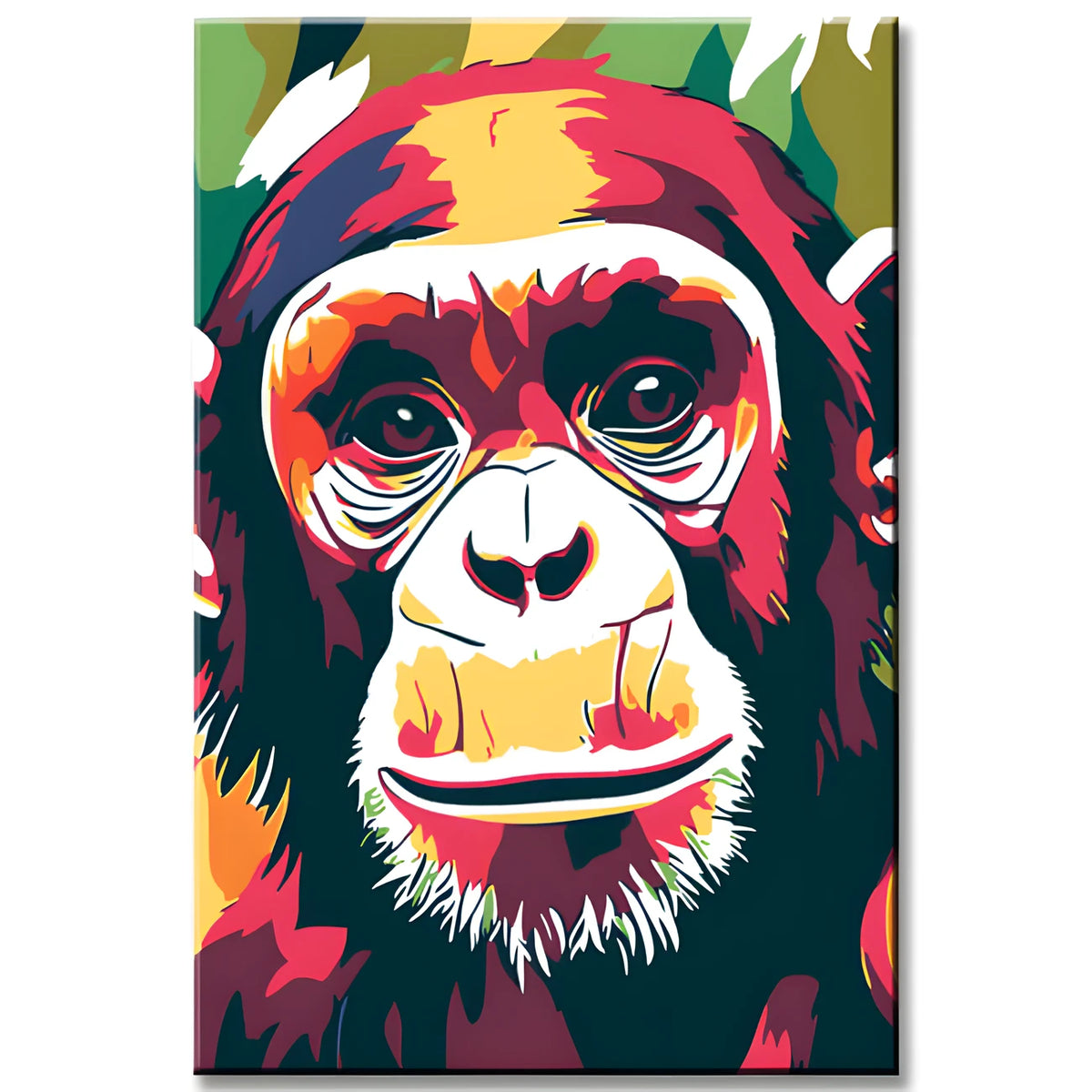 Painting by Numbers Monkey Chimpanzee Portrait