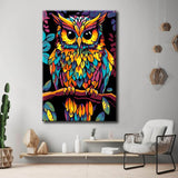 Painting by Numbers Bird Eagle Owl Portrait Colored