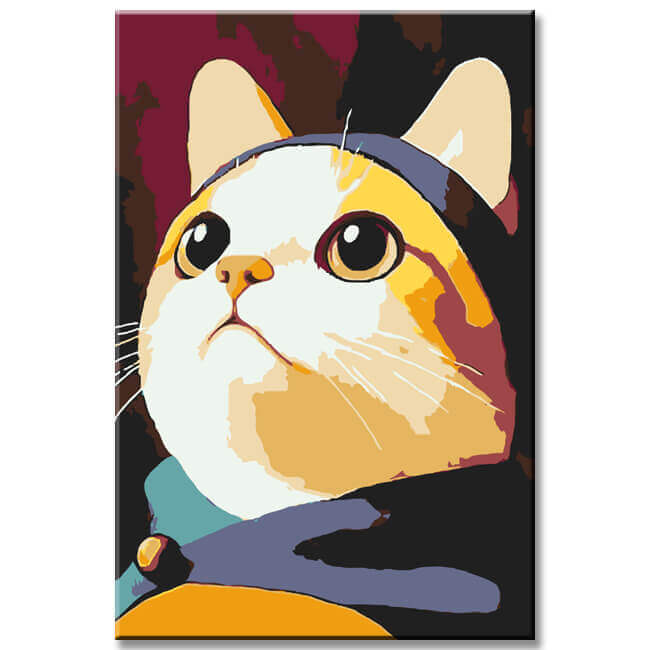 Paint by Numbers Art Painting Cat Portrait