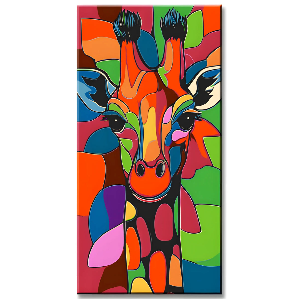 Paint by Numbers Art Painting Giraffe Portrait Colored